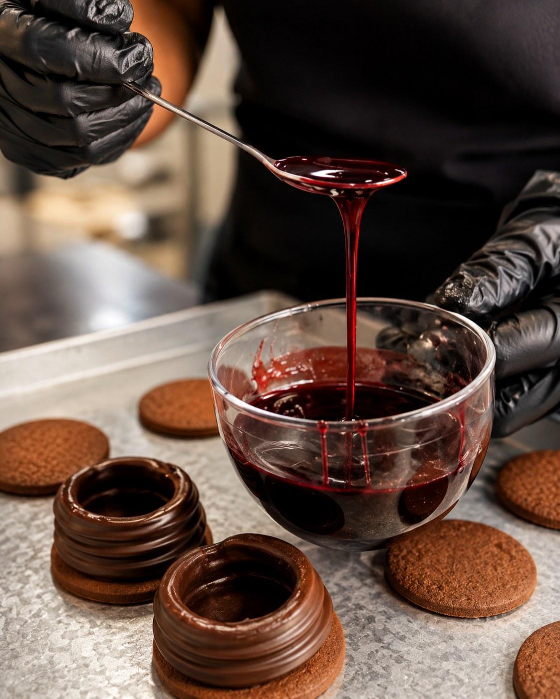 Elaboración artesanal de los alfajores PETRA en la fábrica, con ingredientes seleccionados