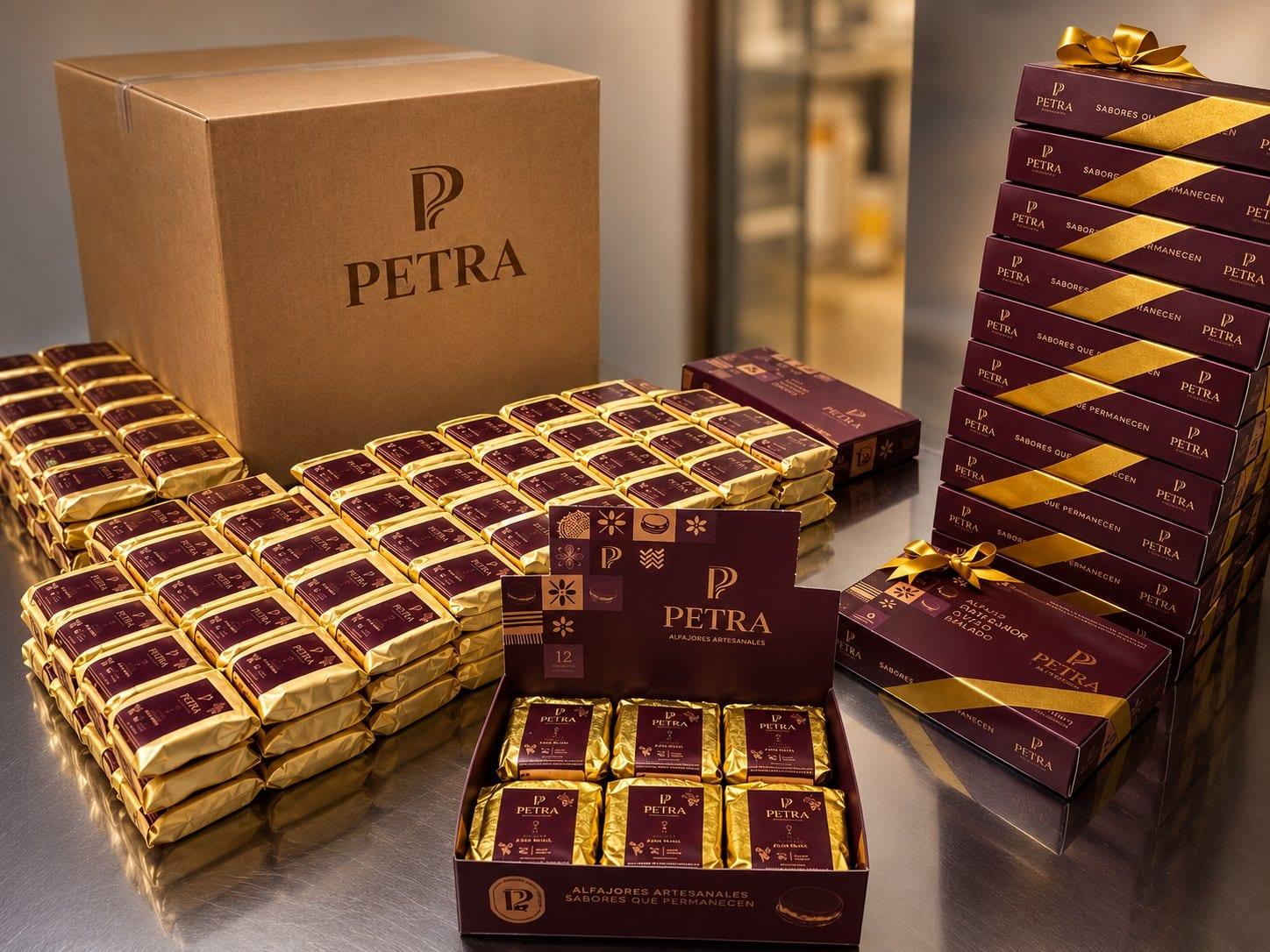 Listas para tu vitrina · PETRA Alfajores